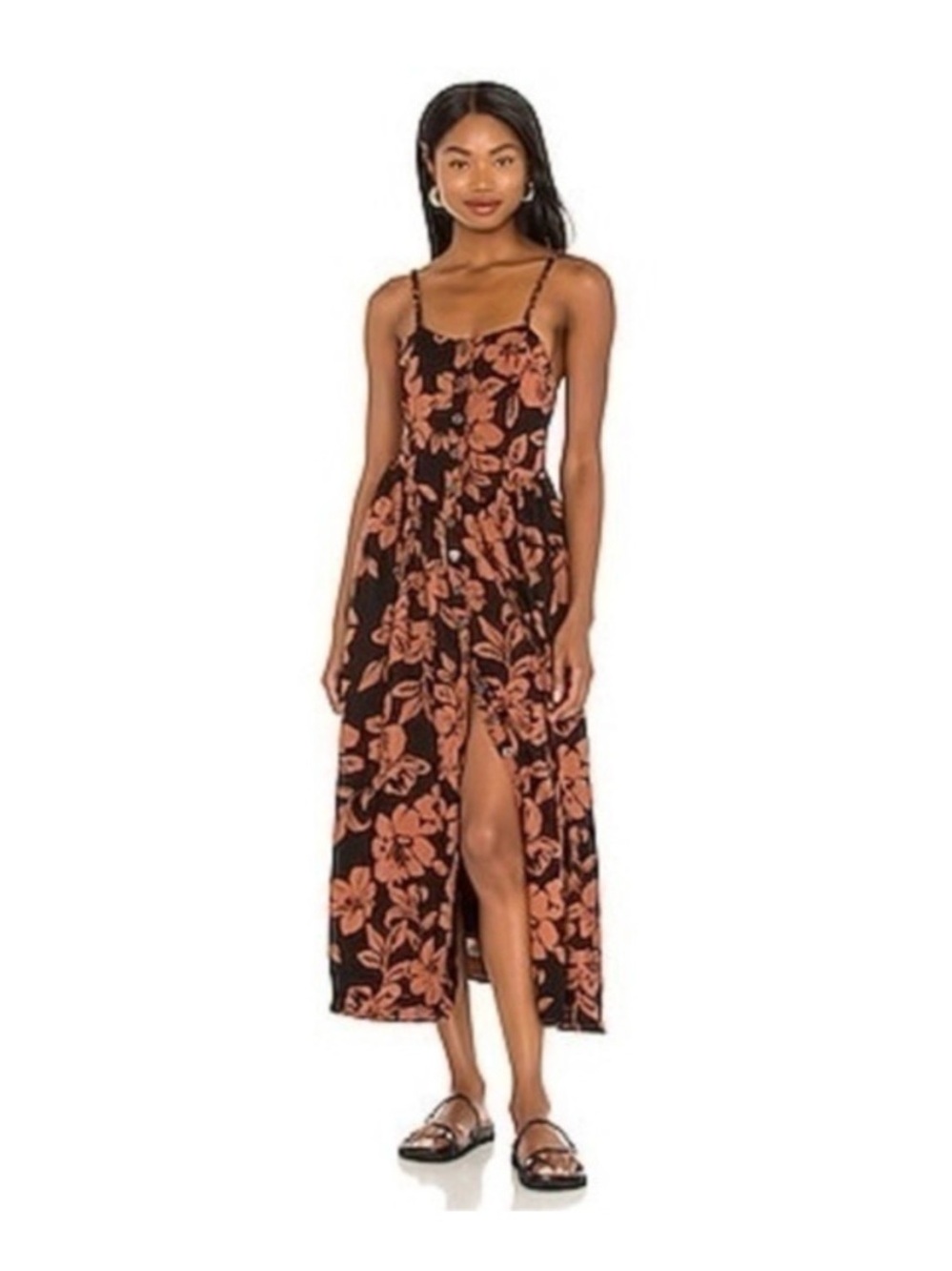 Free People The Perfect Sundress in Dark Combo Size Small